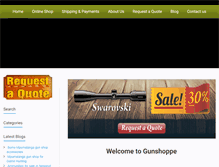 Tablet Screenshot of gunshoppe.co.za